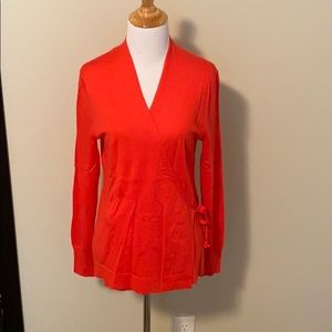 Bright and Cheery wrap sweater